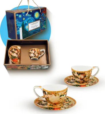 Produktbild von Carmani - Vase mit Rosen Vanessa Espressotasse - Kaffeetassen - Kaffeetassen mit Untertasse - Geschenkidee