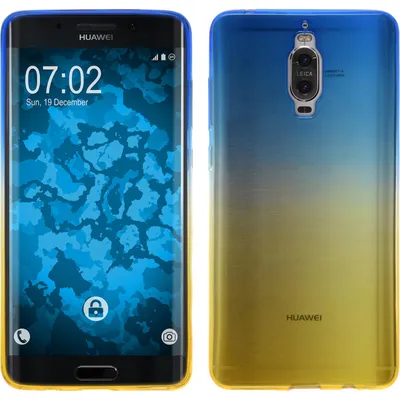 Produktbild von PhoneNatic Case kompatibel mit Huawei Mate 9 Pro - Design:02 Silikon Hülle Ombrè + 2 Schutzfolien