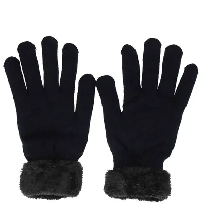 Produktbild von Antonio Damen Winter Fingerhandschuhe Teddy Futter  Black : schwarz-00 Farbsortierung: schwarz-00