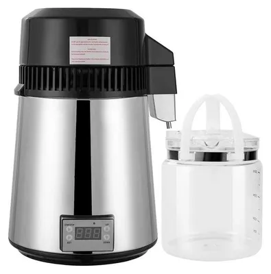 Produktbild von : JAOGAUS Edelstahl-Wasserdestilliergerät, 800 W, mit Glaskanne