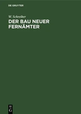 Produktbild von Der Bau neuer Fernämter