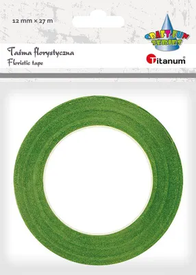 Obrázok produktu pre Kvetinárska páska 12 mm × 27 m, svetlozelená, Titanum