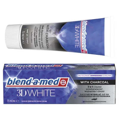 Image de Dentifrice Blend-a-med 75ml 3D CHARCOAL