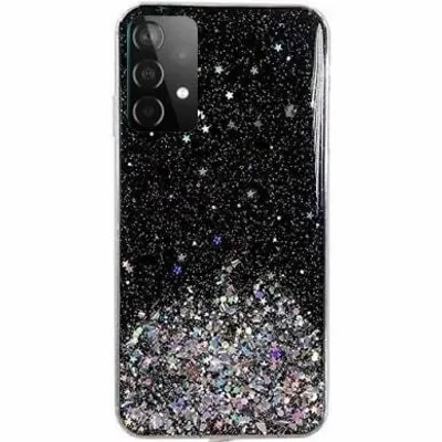 Produktbild von Wozinsky Star Glitter Glänzende Schutzhülle mit Glitzer für Samsung Galaxy A72 4G, Schwarz