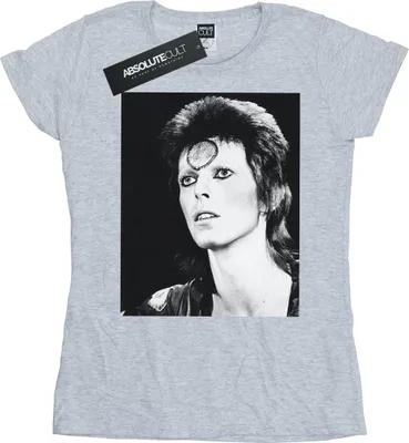 Produktbild von David Bowie - "Looking" T-Shirt für Damen BI16708 (M) (Grau)