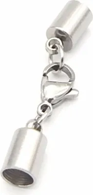 Produktbild von Karabiner 6 mm Silber, Menge:3 Stück