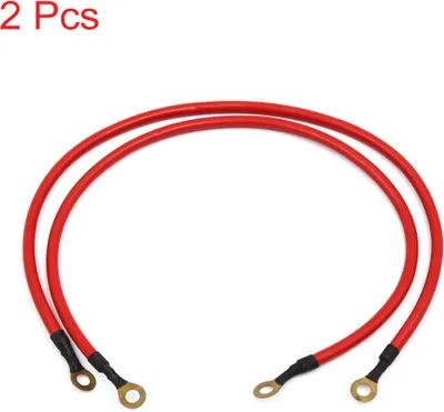 Image de 2pcs 45cm Voiture rouge Fil mass batterie Conduction électrique par cble tension stable