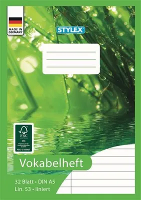 Produktbild von Stylex Vokabelheft, DIN A5, 32 Blatt