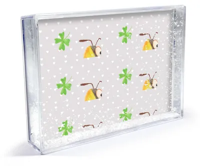 Produktbild von Mr. & Mrs. Panda Bilderrahmen Bienen Paar - Grau Pastell - Geschenk, Freundin, Fotohalter, Schildkröten, Acrylrahmen, Hochzeitstag, für, Freund, Fotoaufsteller, 3D-Rahmen
