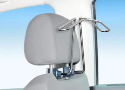 Produktbild von Chromfarbender Kleiderbügel Autokleiderbügel Autogarderobe Reisekleiderbügel