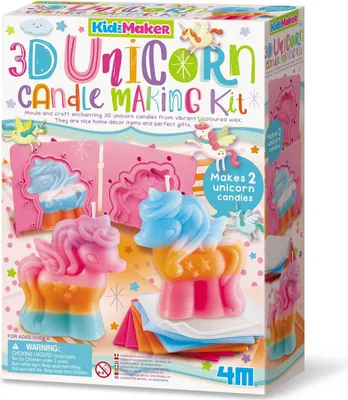 Immagine prodotto di Set per creare candele 4M - Set fai da te 3D con unicorno per bambini