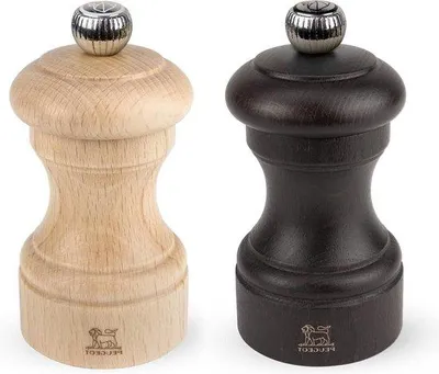 Produktbild von Manuelle Salz- und Pfeffermühle aus Buche, 10 cm, braun