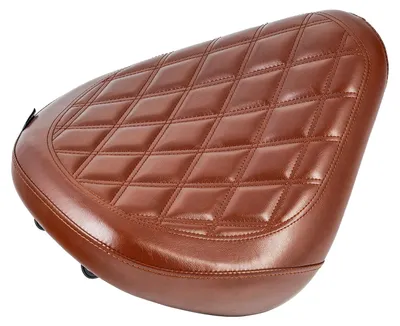 Imagen del producto de Cojín para asiento, fabricado con cuero sintético duradero, fácil de instalar, color marrón
