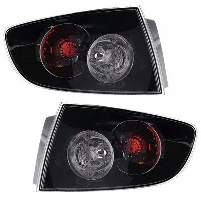 Produktbild von Rückleuchten Set für außen für Mazda 3 BK 10/03-5/09 Schwarz Heckleuchten Rückli