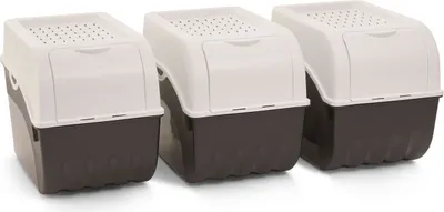 Produktbild von Novaliv 3x Groß 9l weiß Kartoffel Kartoffelbox Kartoffelkiste Kartoffellager Kartoffelkopf Kartoffelsack