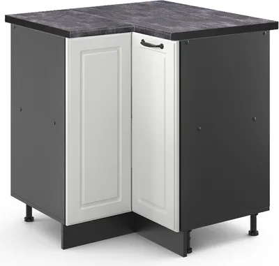 Image de Meuble d'angle Vicco R-Line Blanc campagne 75.6cm , PT Anthracite, Model 46108