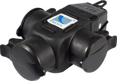 Produktbild von Steckdosen Hängekupplung 3-Fach, schwarz 230V/16A IP44