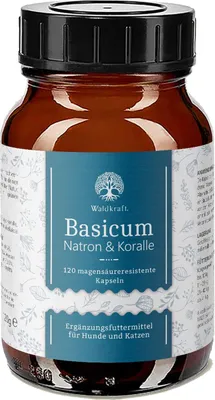 Produktbild von 120 Kapseln - 120 g Waldkraft Basicum für Tiere