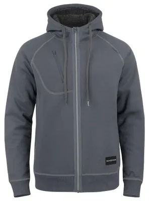 Produktbild von Projob - Hoodie mit durchgehendem Reißverschluss für Herren, Baumwollmischung ET412 (S) (Grau)