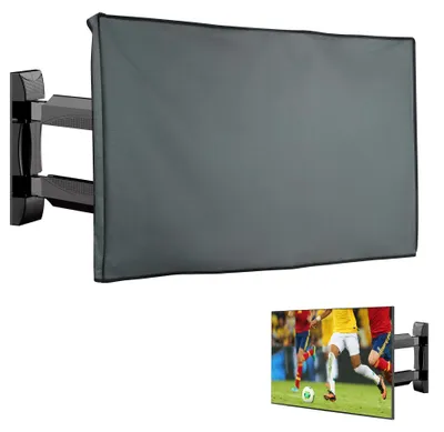 Produktbild von kwmobile 49-50" TV Outdoor TV Abdeckung - Fernseher Hülle Bildschirmschutz - Schutzhülle wetterfest - Grau