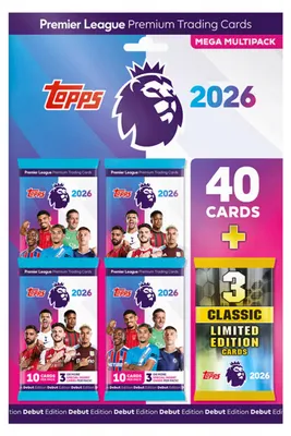 Image de Topps Premier League 2026 Mega Multipack – English League Football Cards