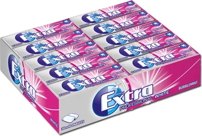 Immagine prodotto di Wrigleys Extra Professional WHITE Menta Bacca 10 pastiglie 14g confezione da 30 pz
