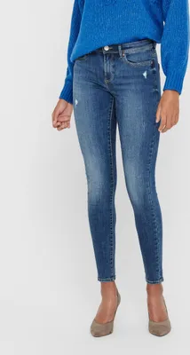 Produktbild von ONLY Skinny Fit Jeans Stone Wash Stretch Denim Regular Waist 5-Pocket ONLWAUW Größe: XS / 32L