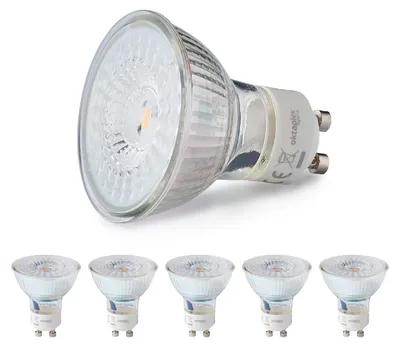 Produktbild von 6 Stück Oktaplex Lux LED Leuchtmittel GU10 dimmbar 3-Step 400 Lumen warmweiß 2700 Kelvin LED Glühbirne 4,8W 230V