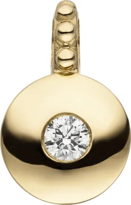 Produktbild von Anhänger 585 Gold Gelbgold 1 Diamant Brillant Diamantanhänger