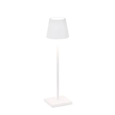 Produktbild von Zafferano Tischleuchte POLDINA MICRO MATT WHITE weiß matt Ø7x28cm
