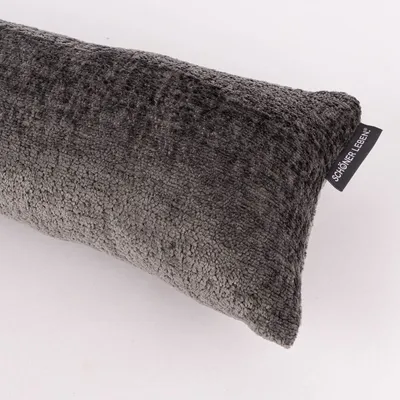 Produktbild von SCHÖNER LEBEN. Zugluftstopper Soft Teddy Deluxe grau div. Größen von SCHÖNER LEBEN. Auswahl 90cm Länge