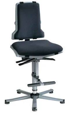 Produktbild von Bimos Arbeitsdrehstuhl Sintec B mit Gleitern und Aufstiegshilfe Sitz-Höhe 580-850mm - S9811   -1000