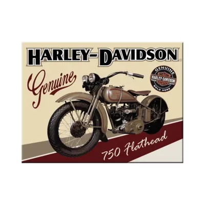 Produktbild von Nostalgic-Art - Magnet 6 x 8 cm - Harley-Davidson - Flathead