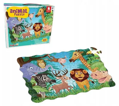 Produktbild von Highsun Puzzles Kinder Wilde Tiere Madagaskar Dschungel