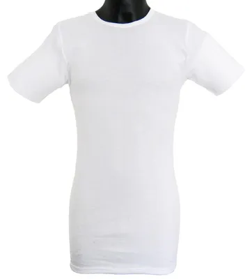 Produktbild von HERMKO 3847 Herren extralanges kurzarm Shirt (+10cm) Unterhemd mit 1/4 Arm aus 100% Baumwolle (Feinripp), Größe:D 5 = EU M, Farbe:weiß