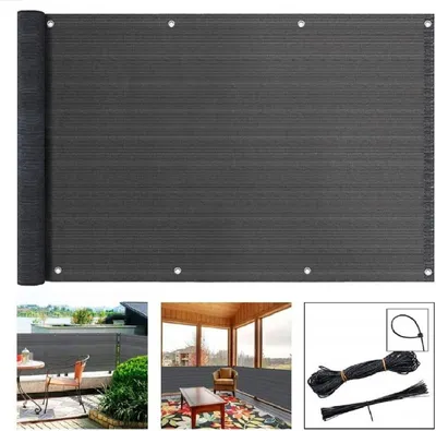 Produktbild von Balkonová zástěna Ochrana soukromí UV ochrana Odolná proti povětrnostním vlivům Antracit 100x700 cm 10940