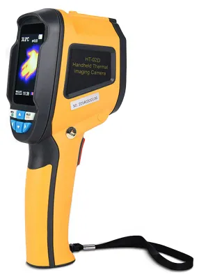 Zdjęcie produktu dla Przenośna kamera termowizyjna HT-02D z kolorowym wyświetlaczem, rozdzielczość 1024p, obraz termowizyjny 32x32