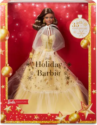 Obrázek produktu pro Mattel HJX05 - Panenka Barbie s podpisem Holiday 2