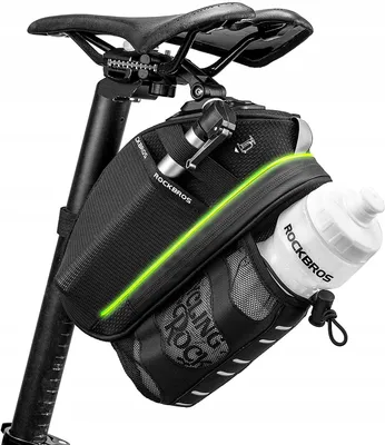Produktbild von RockBros Fahrradtasche mit Flaschenhalter Hinterradtasche 1,5l