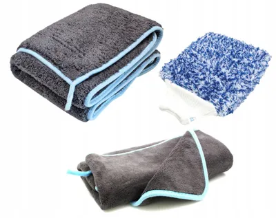 Produktbild von Satra Mikrofaser Auto Handtuch Set mit 1200GSM 800GSM