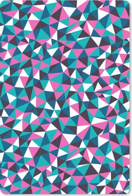 Produktbild von MuchoWow® Mauspad Mousepad Geometrie - Rosa - Blau - Weiß - Muster 18x27 cm - Mousepads - Maus Mat - Pad - Mausunterlage