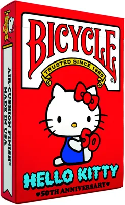 Produktbild von Bicycle® Kartendeck Hello Kitty 50th Anniversary Spielkarten Pokerkarten Single Deck