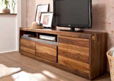 Produktbild von MASSIVMOEBEL24 TV-Board Sheesham 180x40x60 noble unique lackiert SYDNEY #142