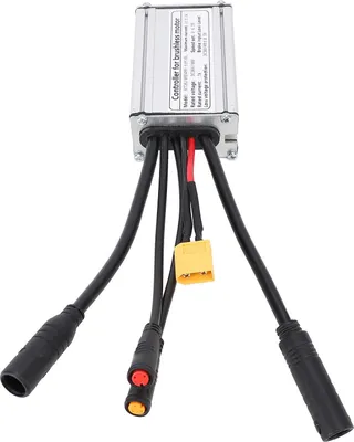 Image de Pyhodi Motor B��rstenloser Controller, 36 V 48 -V -Motor -Sinusregler f��r E Bike Scooter, 6 R?gles 250 W 350W Sinus -Wellenwerkzeug mit Lampenleitung und Wasserdichtstecker f��r