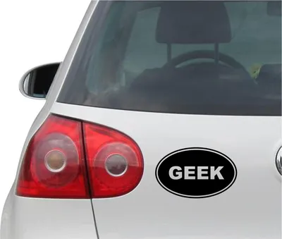 Produktbild von Aufkleber / Autoaufkleber - JDM - Die cut - GEEK - Folie Auto Decal Sticker - schwarz - 139mm x86mm