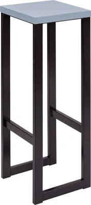Produktbild von Spec-Wood, Hocker Holz LOFT, Barhocker Holz, Blumenhocker Holz mit Metallgestell, Duschhocker Modern, Küchenhocker, Barstühle, Tresenhocker, Sitzhocker 30x30x90 cm