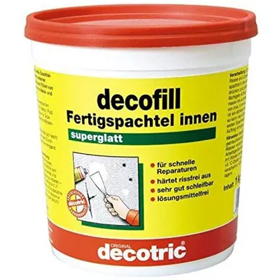 Produktbild von Decotric Decofill interiérová výplň na stěny a stropy 1000g