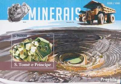 Produktbild von Briefmarken Sao Tome e Principe 2015 Mi Block 1113 (kompl. Ausgabe) postfrisch Mineralien