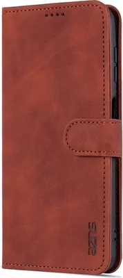 Produktbild von König Design Hülle kompatibel mit Samsung Galaxy A13 4G Kunstleder Handyhülle - Handy Case Braun