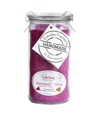 Produktbild von Candle Factory Mini Jumbo Granatapfel-Honig Duftkerze Dekokerze 307109